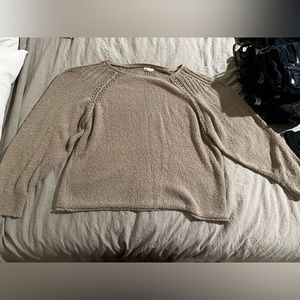 Caslon Beige Knitted Sweater Sz L. GUC